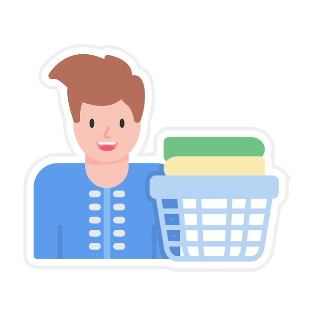 El icono vectorial de la mujer vieja se puede usar para el conjunto de iconos de limpieza