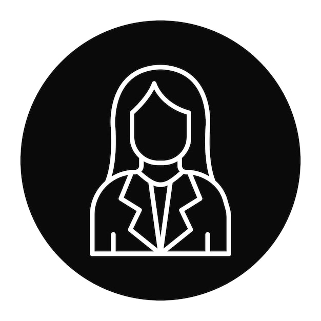 El icono vectorial de mujeres se puede utilizar para el conjunto de iconos de Derechos Humanos