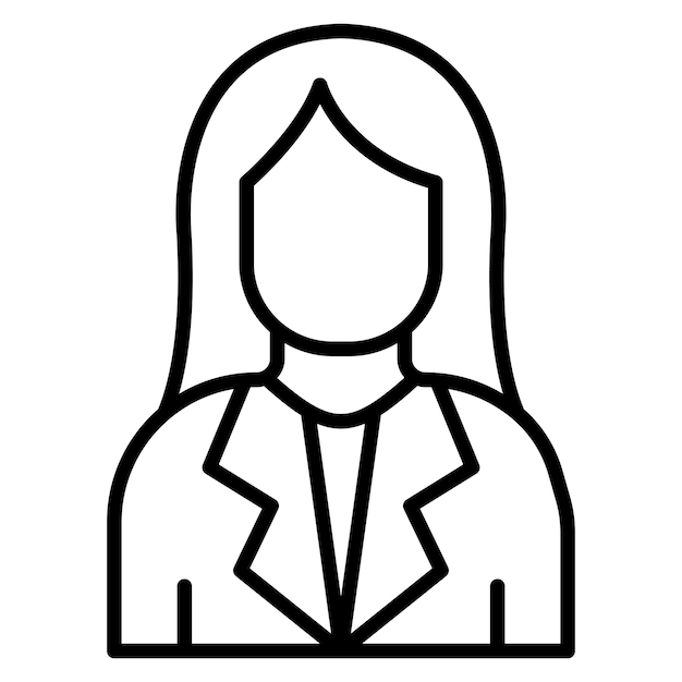 El icono vectorial de mujeres se puede utilizar para el conjunto de iconos de Derechos Humanos