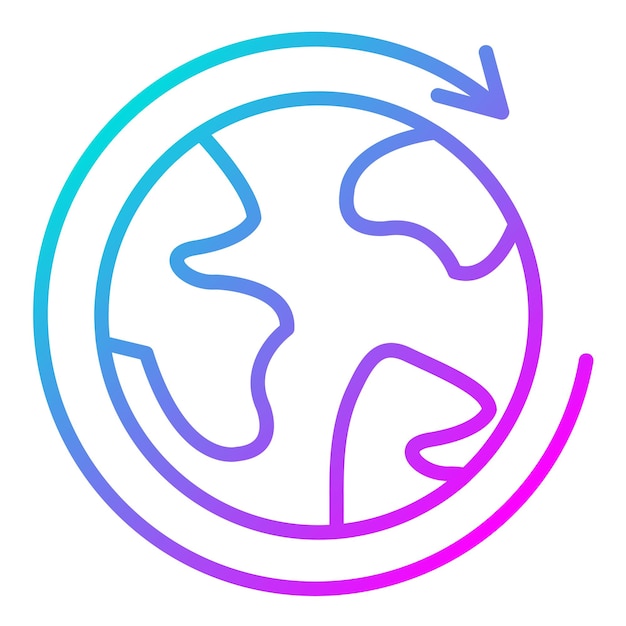 El icono vectorial mundial se puede utilizar para el conjunto de iconos de comunicaciones