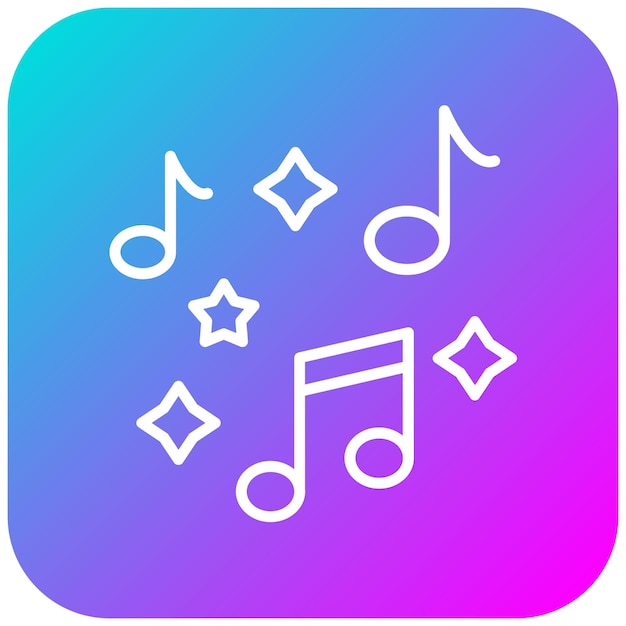 El icono vectorial de música se puede usar para el conjunto de iconos de Art and Craft Supplies