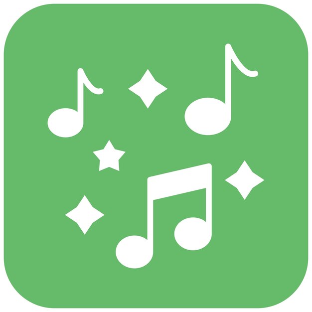 El icono vectorial de música se puede usar para el conjunto de iconos de Art and Craft Supplies