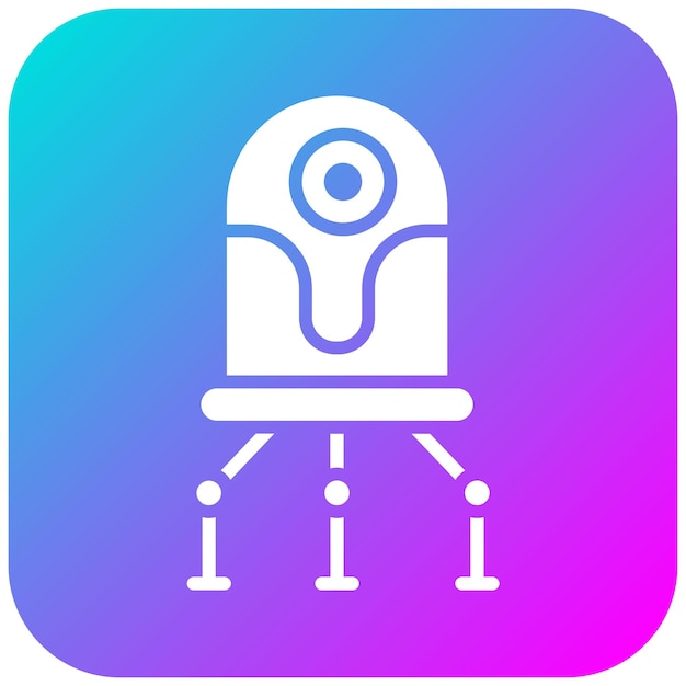 El icono vectorial de Nanobot se puede usar para el conjunto de iconos de ciencia ficción