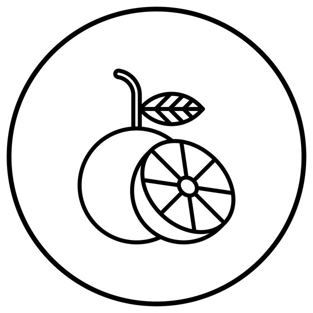 El icono vectorial naranja se puede usar para el conjunto de iconos de la mañana y el desayuno