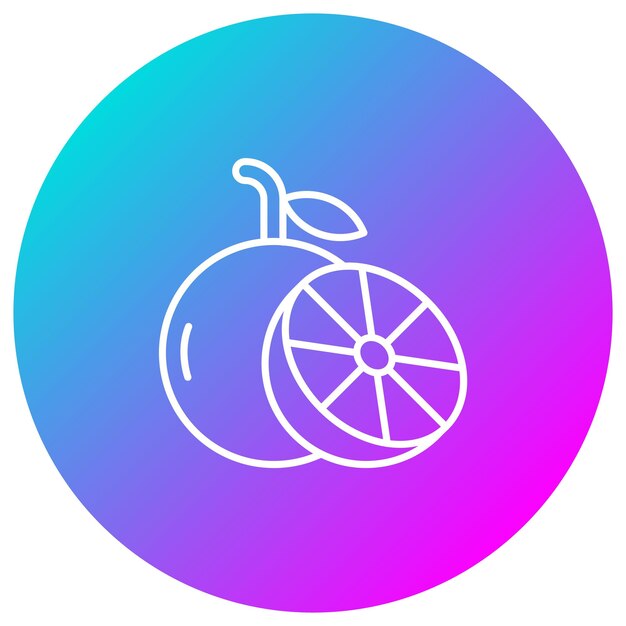 El icono vectorial naranja se puede usar para el conjunto de iconos de otoño