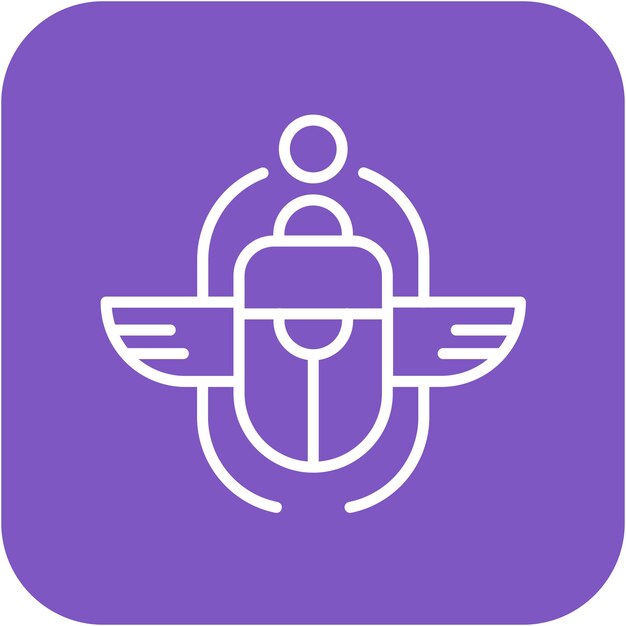 El icono vectorial de narguile se puede usar para el conjunto de iconos de Egipto