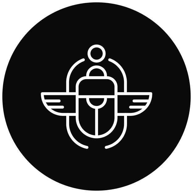El icono vectorial de narguile se puede usar para el conjunto de iconos de Egipto