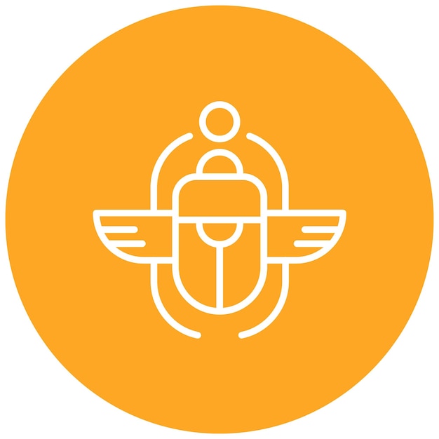 El icono vectorial de narguile se puede usar para el conjunto de iconos de Egipto