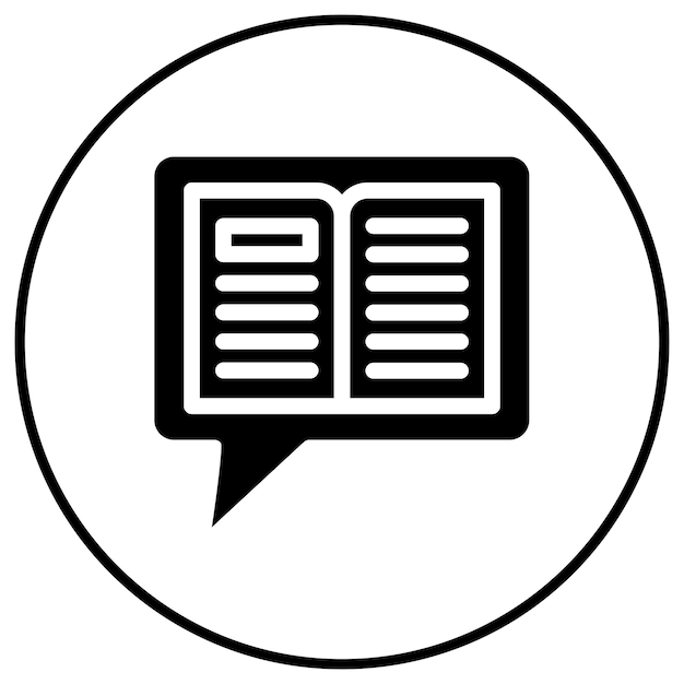 El icono vectorial de narración de historias se puede usar para el conjunto de iconos de marketing digital