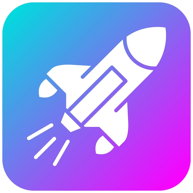 El icono vectorial de la nave espacial se puede usar para el conjunto de iconos de ciencia ficción