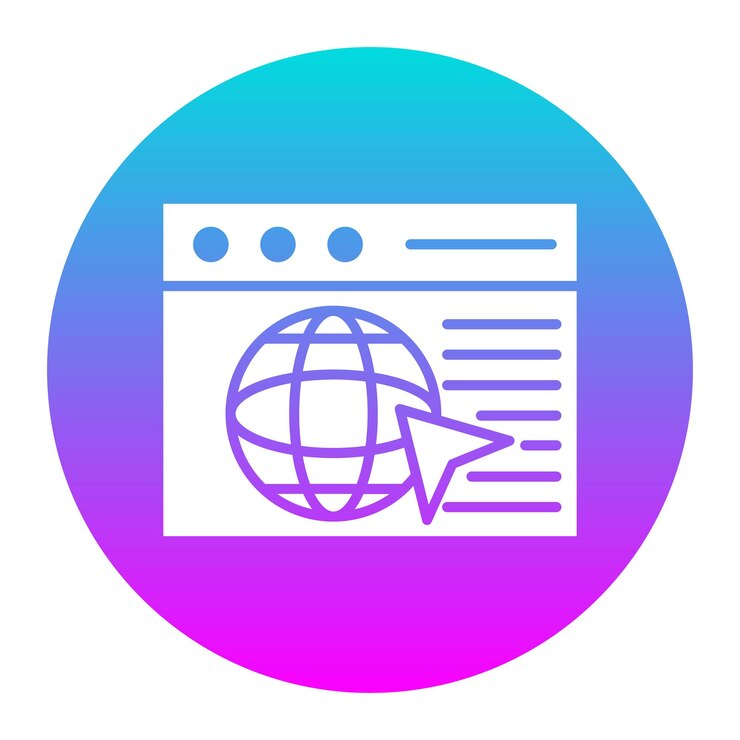 Vector el icono vectorial del navegador se puede usar para el conjunto de iconos sin código