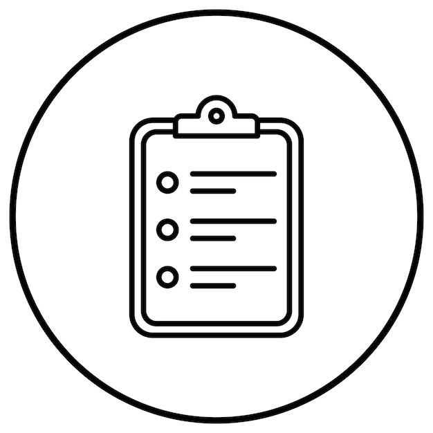 El icono vectorial de notas se puede utilizar para el conjunto de iconos de Investigación y Ciencia