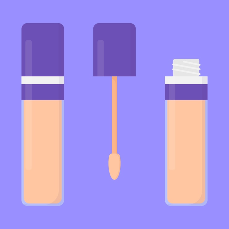 Vector el icono vectorial del ocultador de tonos el ocultador de maquillaje ilustración vectorial de ocultador cosmético