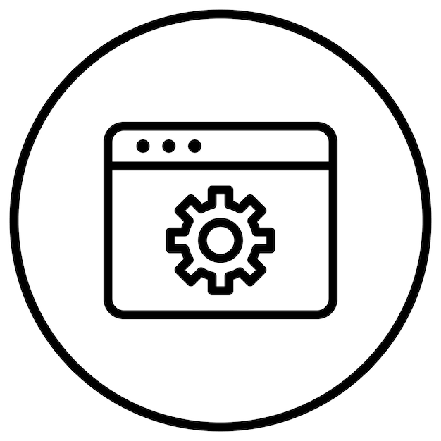 El icono vectorial de optimización web se puede utilizar para el conjunto de iconos de marketing digital