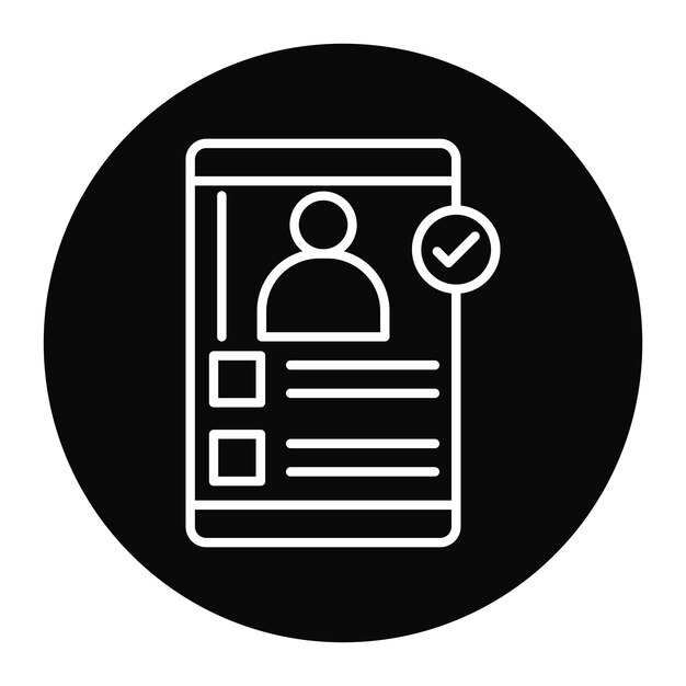 El icono vectorial de la organización de tareas de la aplicación se puede utilizar para el conjunto de iconos de negocios basados en el hogar