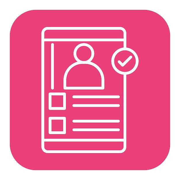 El icono vectorial de la organización de tareas de la aplicación se puede utilizar para el conjunto de iconos de negocios basados en el hogar