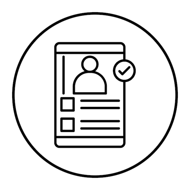 El icono vectorial de la organización de tareas de la aplicación se puede utilizar para el conjunto de iconos de negocios basados en el hogar