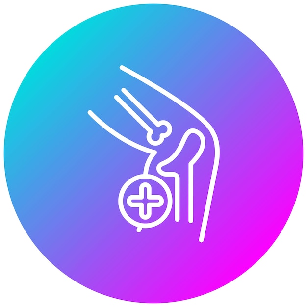 El icono vectorial de ortopedia se puede utilizar para el conjunto de iconos de Medicina I