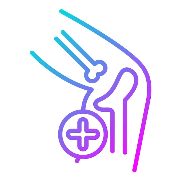 El icono vectorial de ortopedia se puede utilizar para el conjunto de iconos de Medicina I