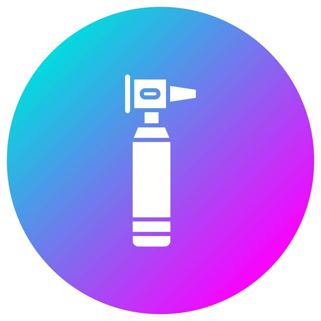 El icono vectorial del otoscopio se puede utilizar para el conjunto de iconos médicos