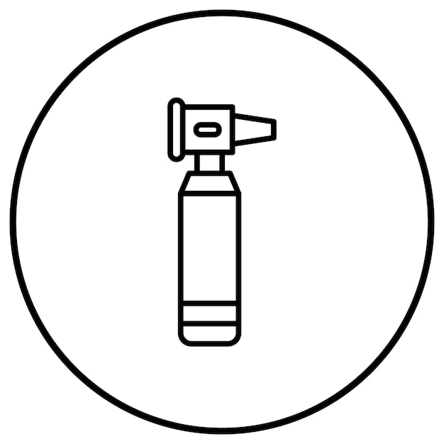 Vector el icono vectorial del otoscopio se puede utilizar para el conjunto de iconos médicos