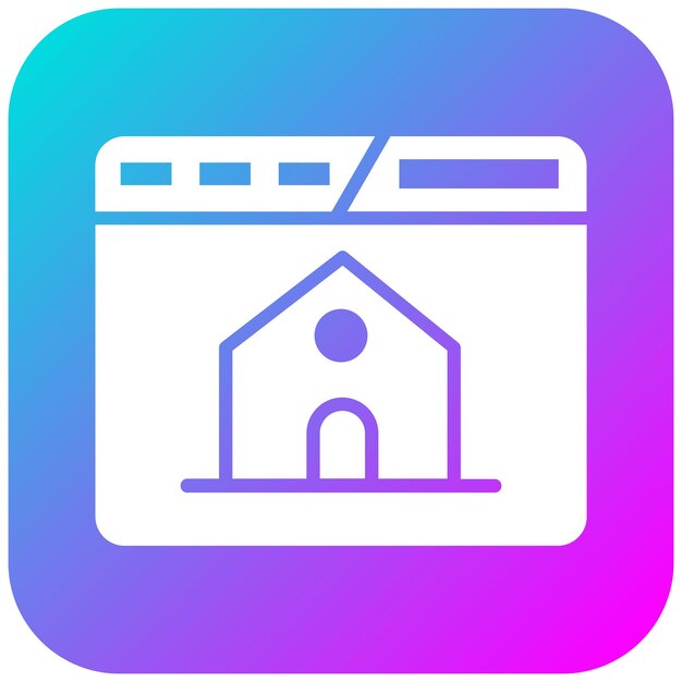 El icono vectorial de la página de inicio se puede utilizar para el conjunto de iconos de marketing en línea