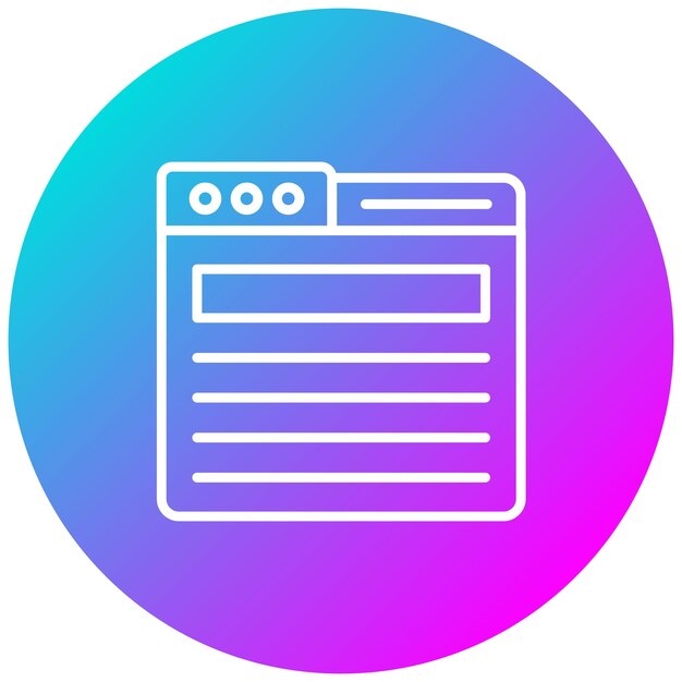 El icono vectorial de la página web se puede utilizar para el conjunto de iconos de negocios y recursos humanos