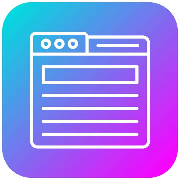 El icono vectorial de la página web se puede utilizar para el conjunto de iconos de negocios y recursos humanos