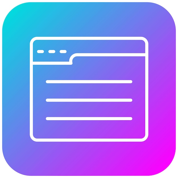 El icono vectorial de las páginas web se puede utilizar para el conjunto de iconos de la experiencia del usuario