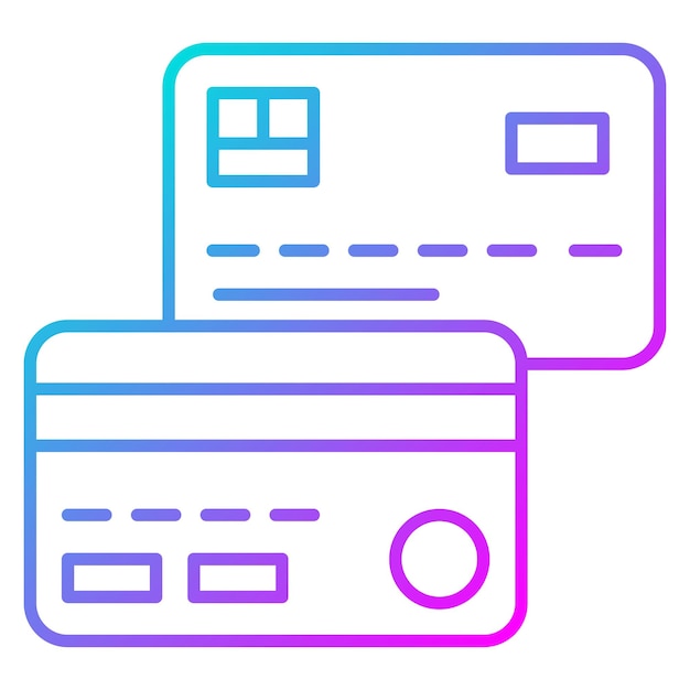 El icono vectorial de pago de tarjeta de crédito se puede utilizar para el conjunto de iconos de juegos en línea