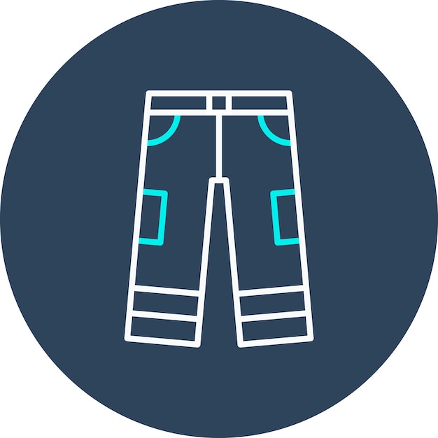 Vector el icono vectorial de los pantalones de bomberos se puede usar para el conjunto de iconos de bomberos