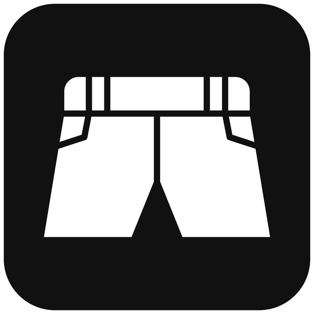 El icono vectorial de los pantalones cortos para bebés se puede usar para el conjunto de iconos de la ducha para bebés