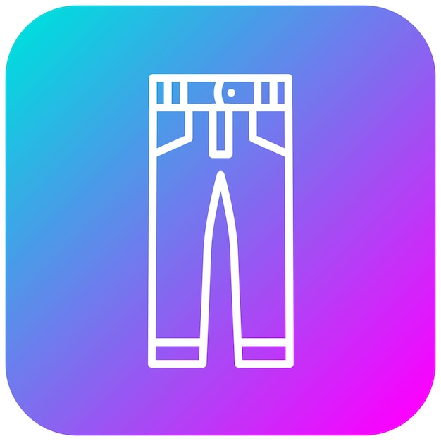 El icono vectorial de los pantalones de golf se puede usar para el conjunto de iconos de golf