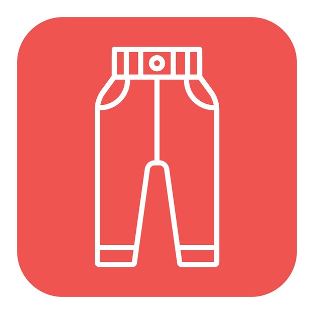 El icono vectorial de los pantalones de sudadera se puede usar para el conjunto de iconos de comodidad