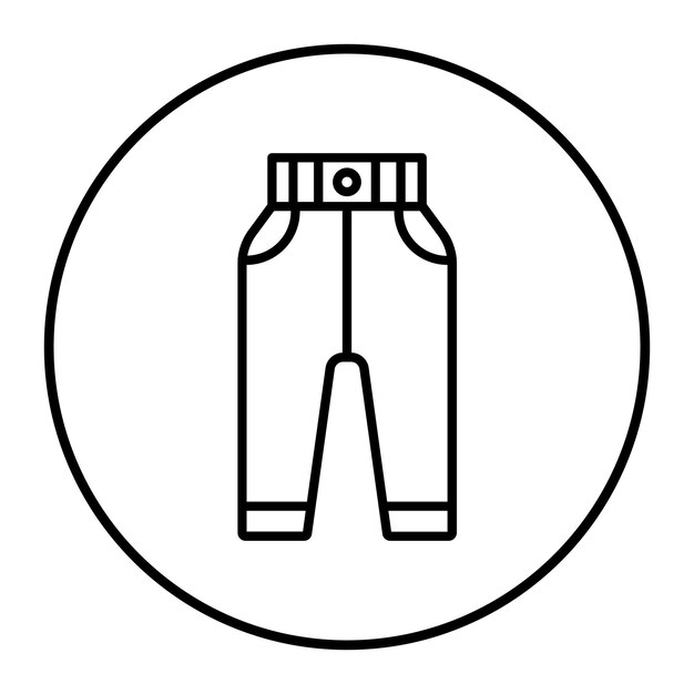 El icono vectorial de los pantalones de sudadera se puede usar para el conjunto de iconos de comodidad