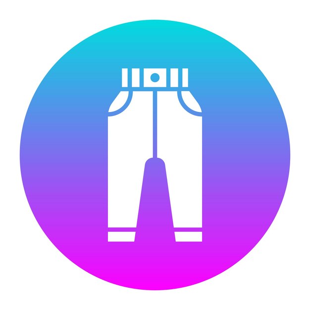 El icono vectorial de los pantalones de sudadera se puede usar para el conjunto de iconos de comodidad