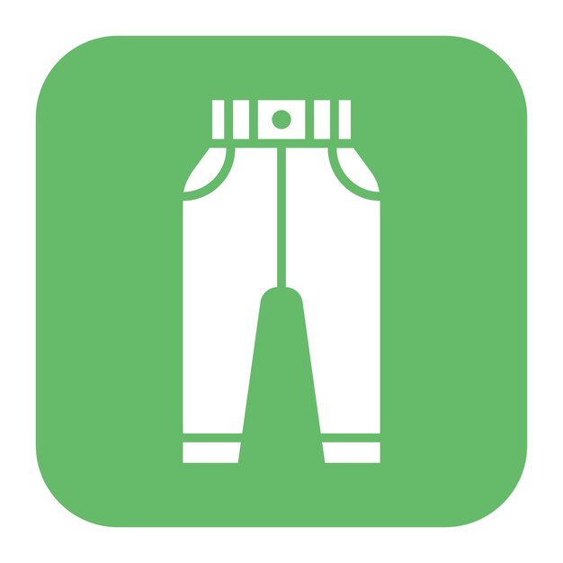 El icono vectorial de los pantalones de sudadera se puede usar para el conjunto de iconos de comodidad