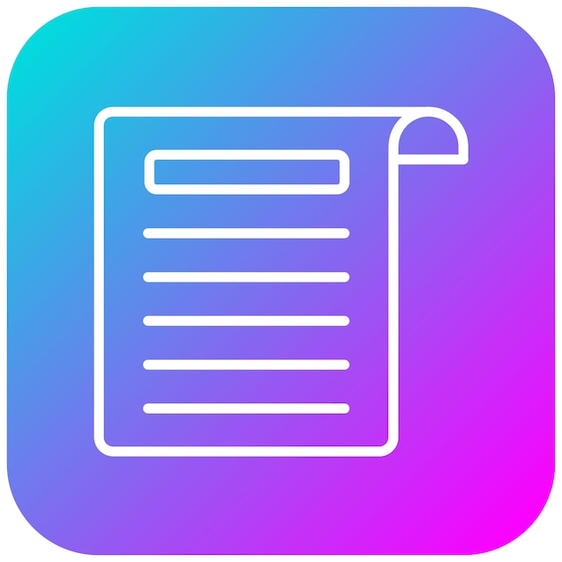 El icono vectorial de papel se puede usar para el conjunto de iconos de la civilización antigua