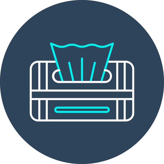 El icono vectorial de papel de tejido se puede utilizar para el conjunto de iconos de bebés