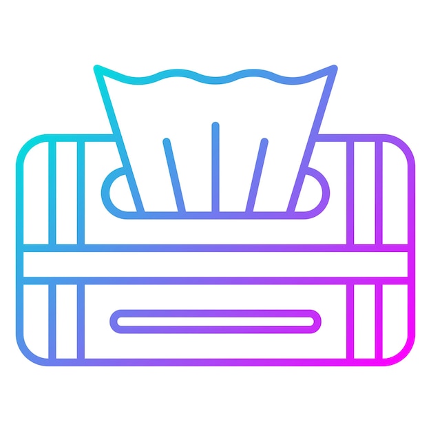 El icono vectorial de papel de tejido se puede utilizar para el conjunto de iconos de bebés