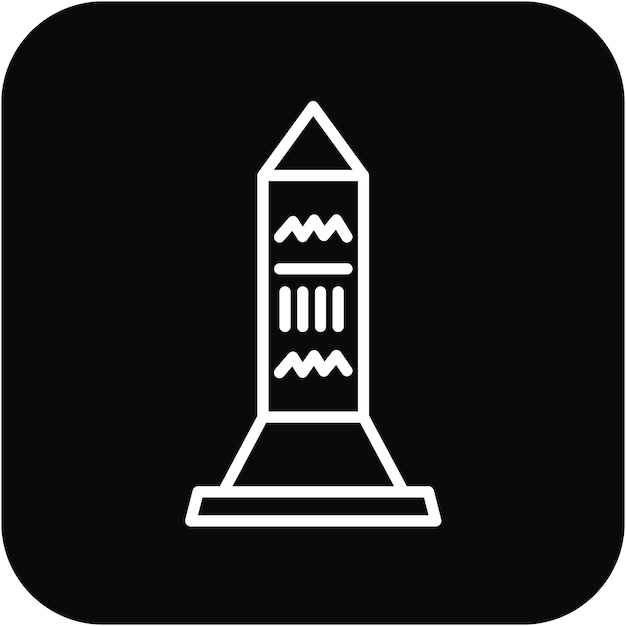 Icono vectorial de papiro Se puede usar para el conjunto de iconos de Egipto