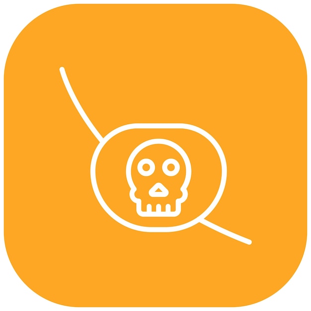 El icono vectorial del parche ocular se puede usar para el conjunto de iconos de Halloween