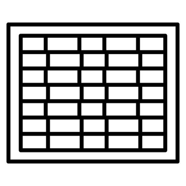 El icono vectorial de la pared de ladrillo se puede usar para el conjunto de iconos de mejoras para el hogar
