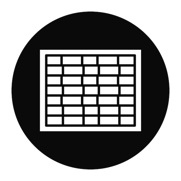 El icono vectorial de la pared de ladrillo se puede usar para el conjunto de iconos de mejoras para el hogar