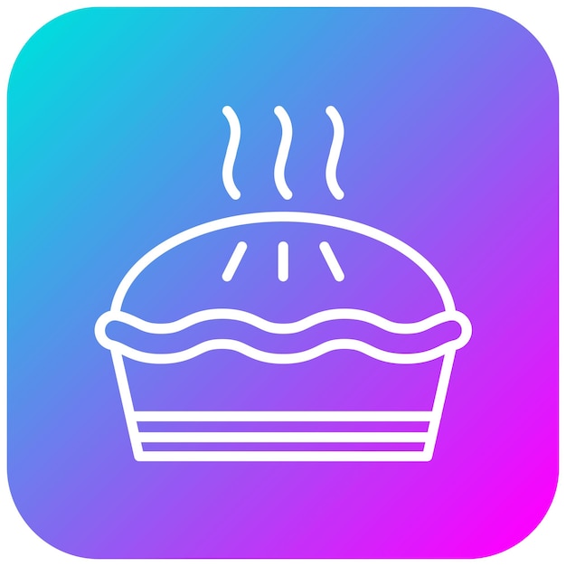 El icono vectorial del pastel se puede usar para el conjunto de iconos del Oktoberfest