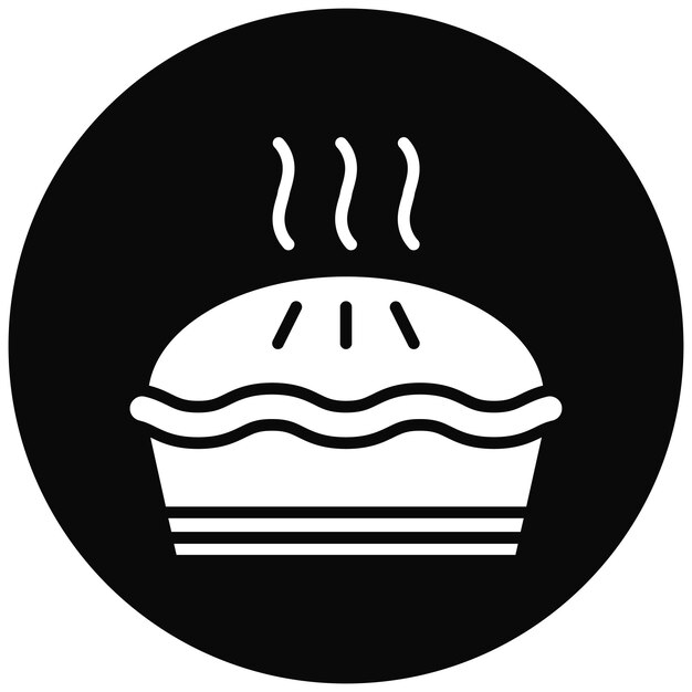 El icono vectorial del pastel se puede usar para el conjunto de iconos del Oktoberfest