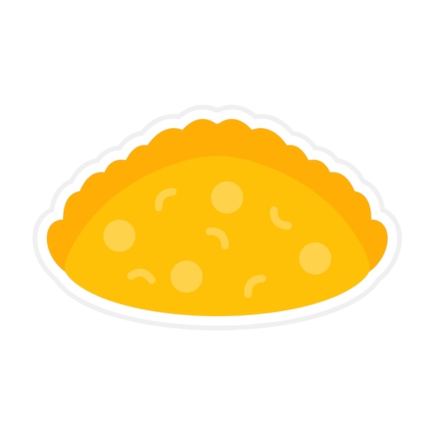El icono vectorial de Pavlova se puede usar para el conjunto de iconos de World Cuisine