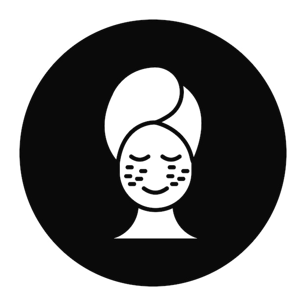 El icono vectorial de pecas se puede usar para el conjunto de iconos de cuidado de la piel