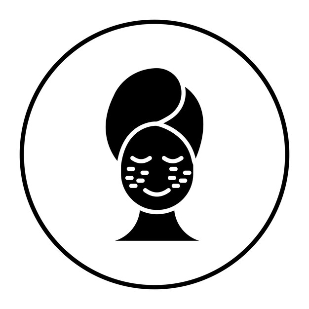 El icono vectorial de pecas se puede usar para el conjunto de iconos de cuidado de la piel