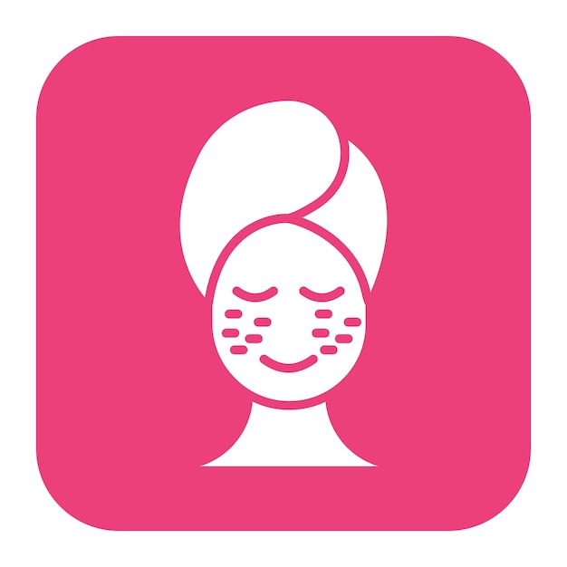 El icono vectorial de pecas se puede usar para el conjunto de iconos de cuidado de la piel